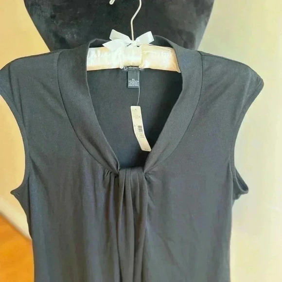 NEW DIRECTIONS BLACK BLOUSE PETITE LARGE NWT - Picture 6 of 13